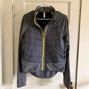 Gray Activewear zip-up Jacket
